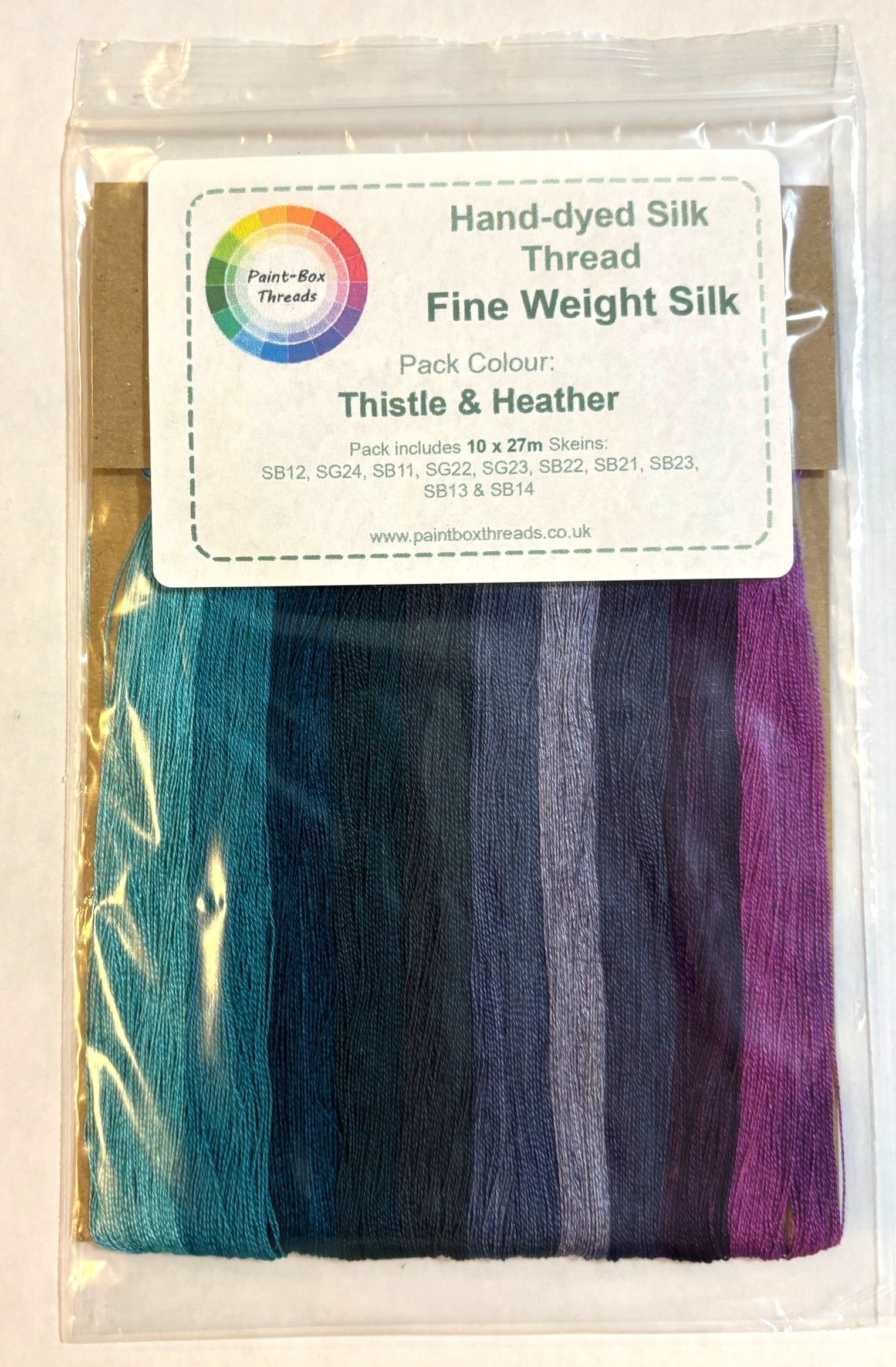 Paint-Box Silk Threads - 10 Pack - Thistle & Heather Pre-Order - Click Image to Close